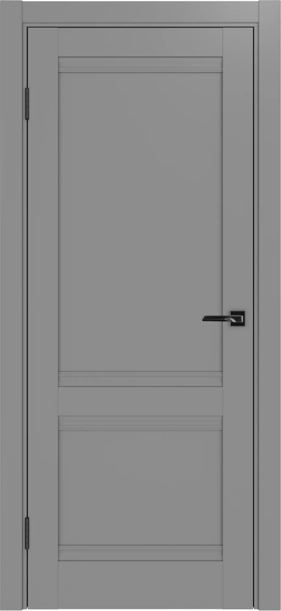 Дверь межкомнатная ХЬЮГОДОРС Дуглас 02Ux110, цвет благородный серый, экошпон, глухая (гарантия - 5 лет)