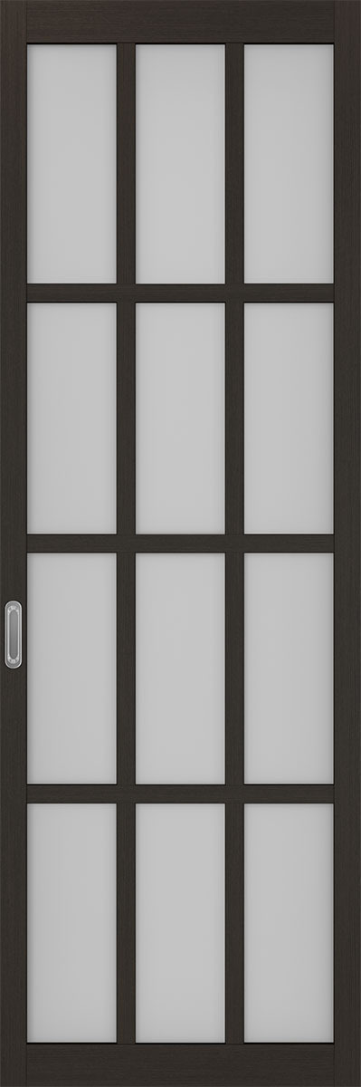 Перегородка межкомнатная Оптима Порте 104b.2222, цвет венге, экошпон, стекло мателюкс (за 1 кв.м)