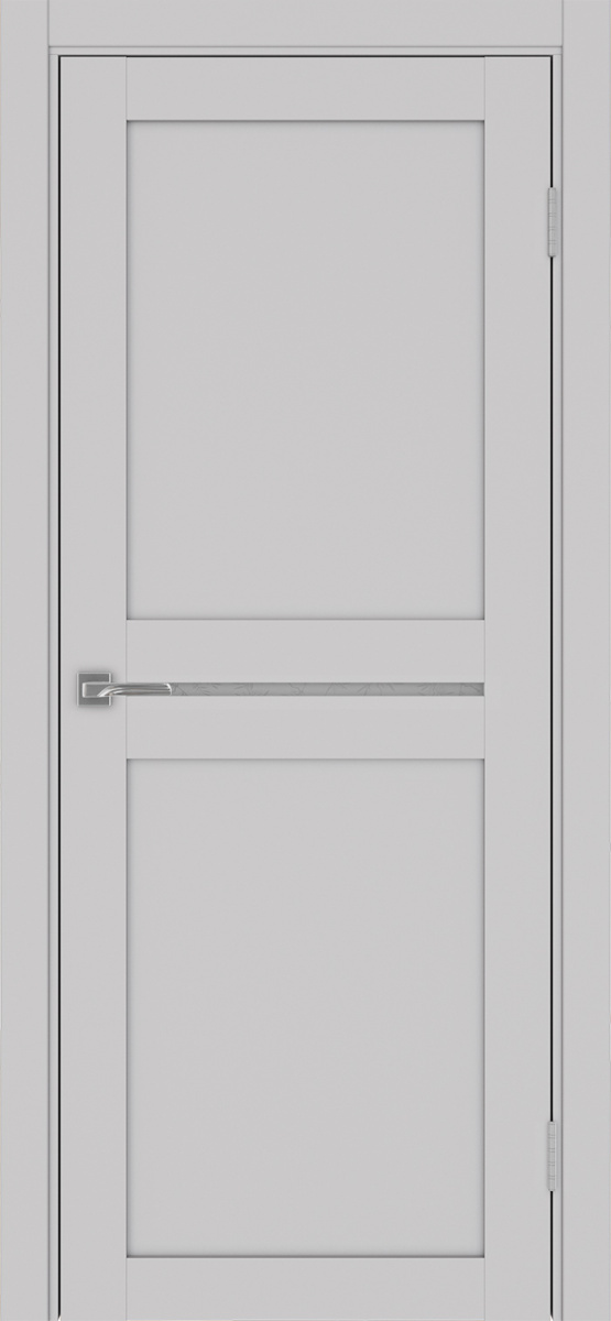 Дверь межкомнатная Оптима Порте Турин 520.121, цвет пепельный, экошпон, стекло Дали